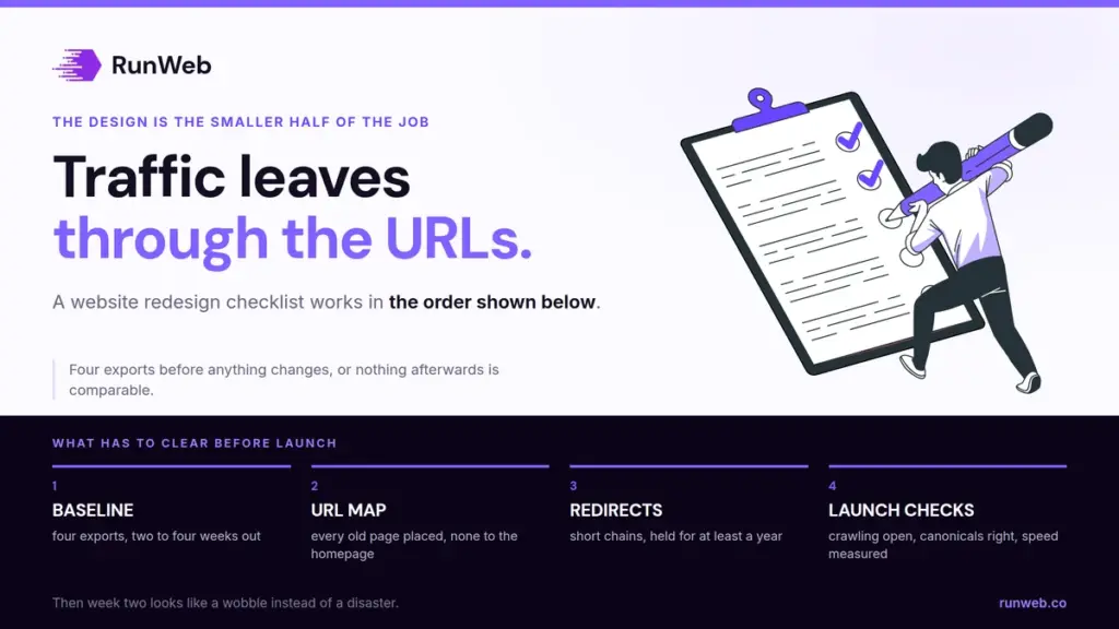 Website Redesign Checklist for a Launch That Keeps Its Traffic